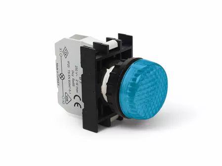 B Serisi Plastik Ba9S Duylu Mavi 22 mm Sinyal