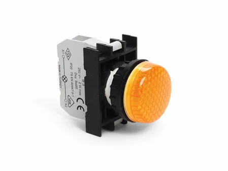 B Serisi Plastik Ba9S Duylu Sarı 22 mm Sinyal